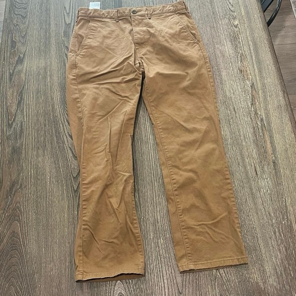 Levi Strauss & Co. Men's Chino Pants Mid Rise Cotton Blend Brown Size 32x30